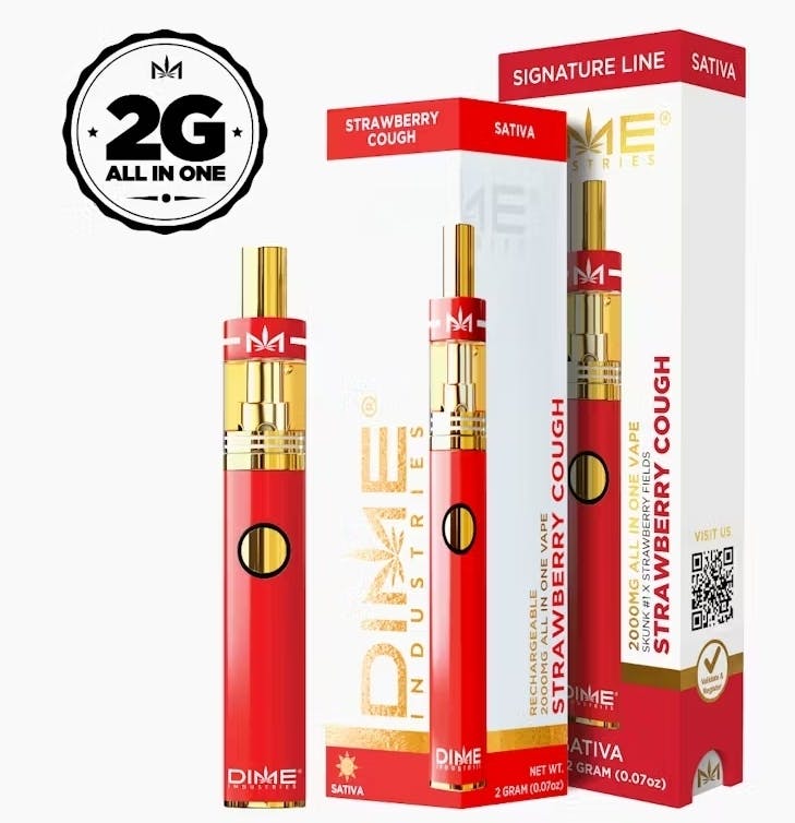 Photograph of product: DIME - 2g Disposable - Strawberry Cough