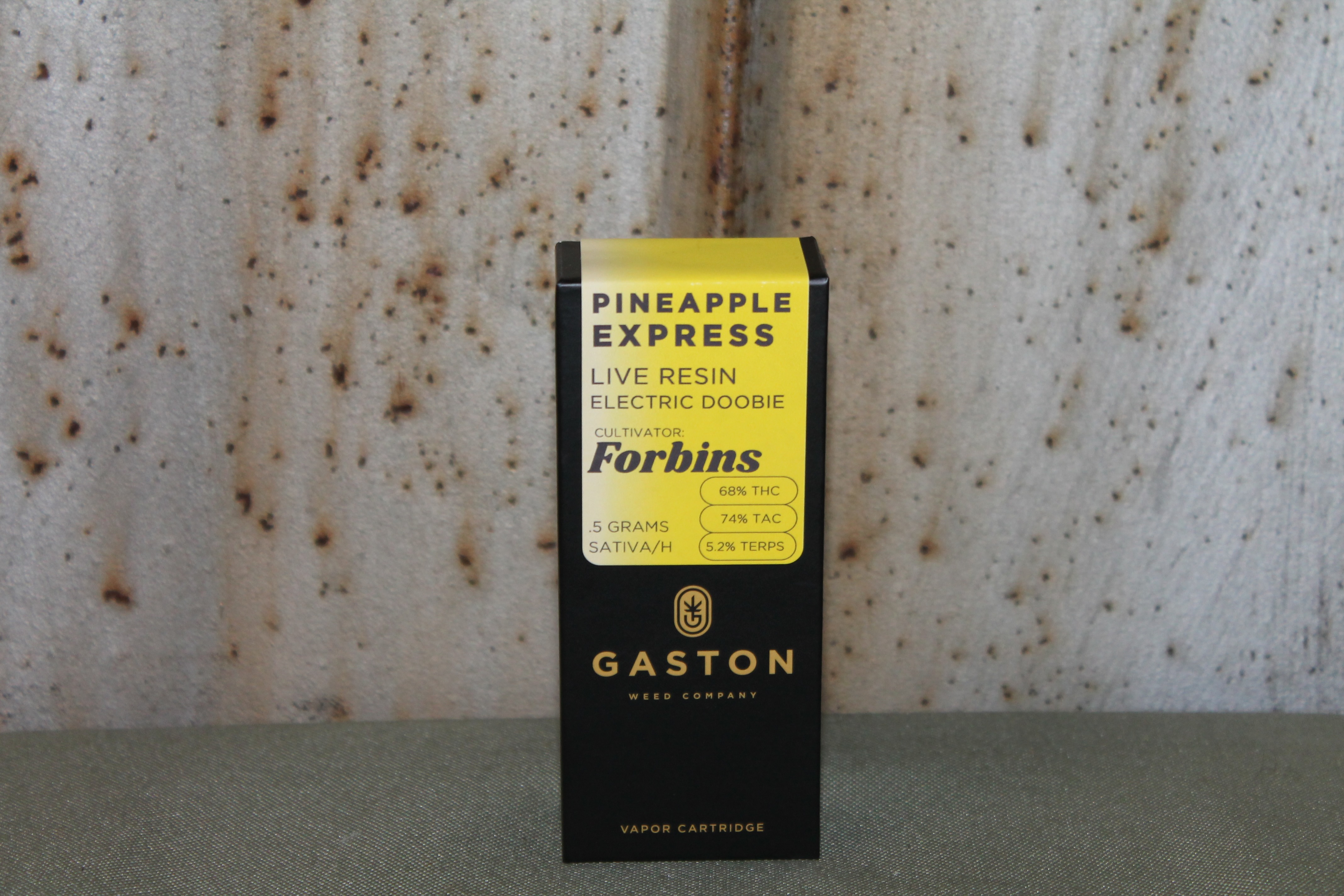 Photograph of product: Gaston I Pineapple Express I Live Resin Vape Cart