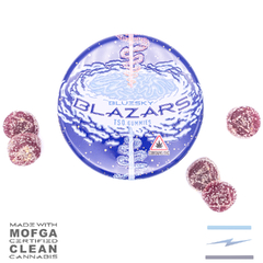 Photograph of product: Blazars TSO Gummies 200mg Blueberry Maple Sugar w/Blueberry Cupcake TSO