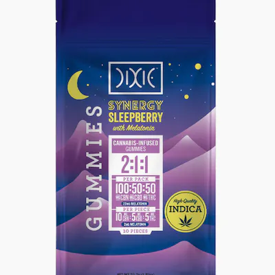 Photograph of product: Dixie | Synergy Gummies | I | 2:1:1 Ratio | Sleepberry