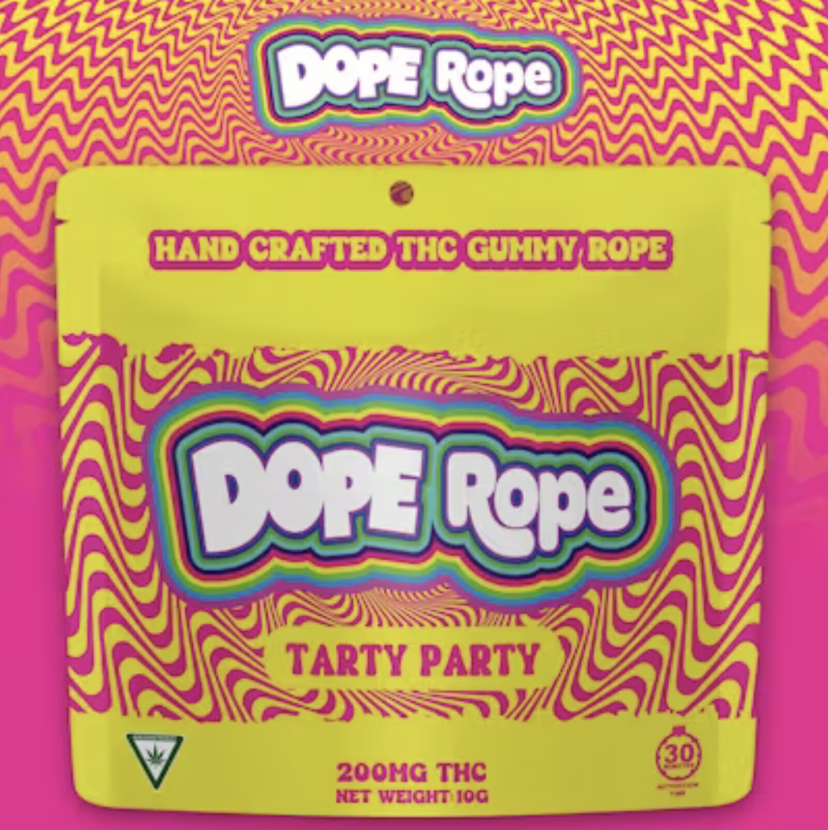 Photograph of product: Dope Rope: Tarty Party 200MG Gummy