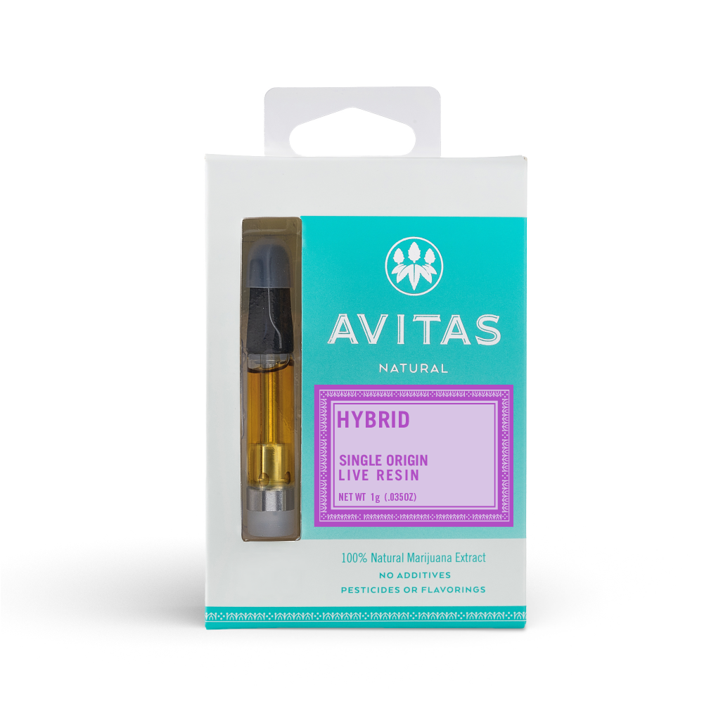 Photograph of product: AVITAS - VAPE LIVE RESIN - 1G - HYBRID - SUPER GERMLIN