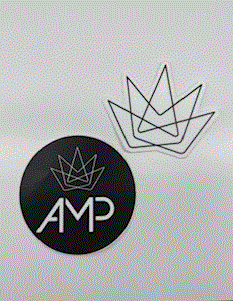 Photograph of product: AMP Stickers