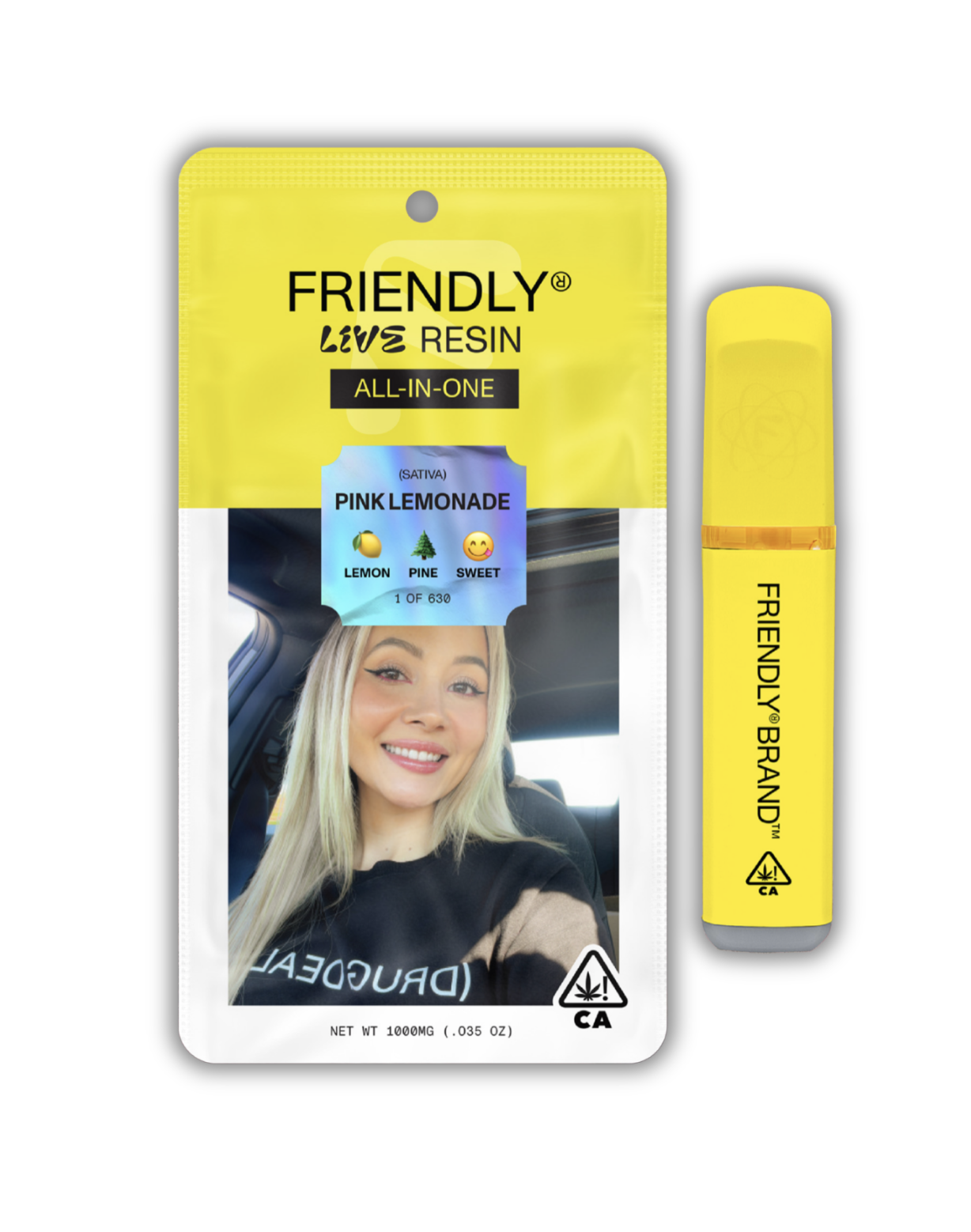 Photograph of product: Live Resin All-In-One | Pink Lemonade