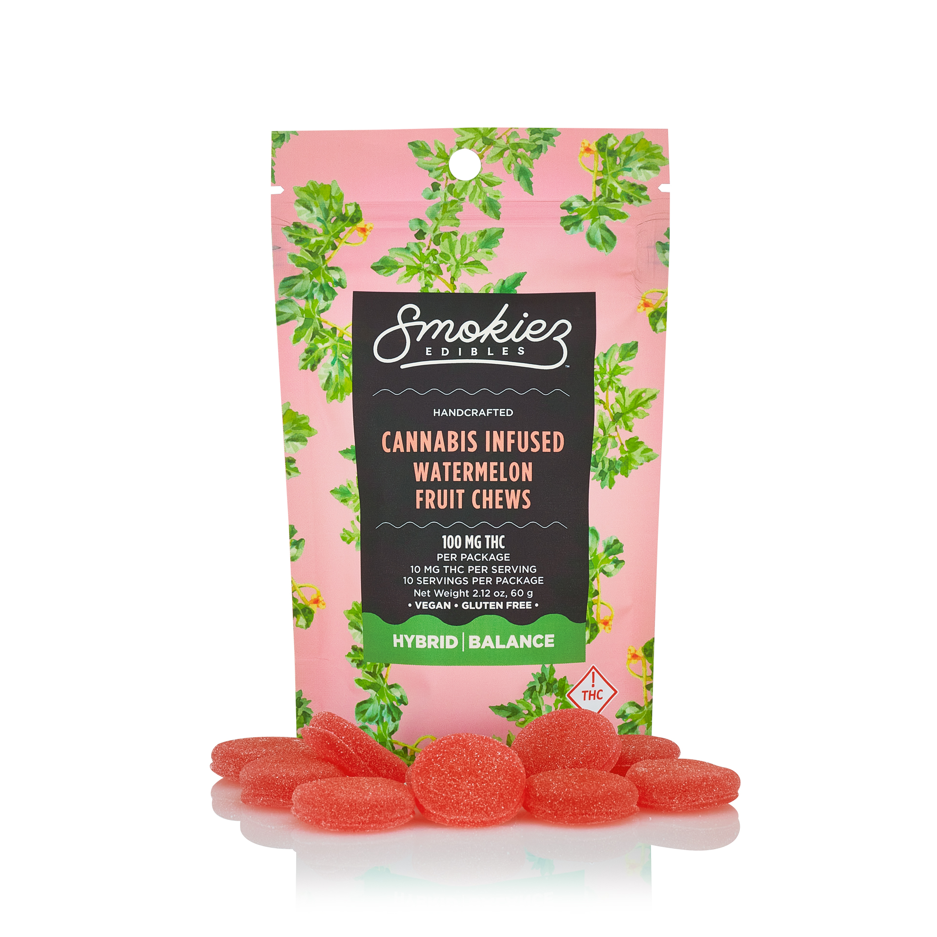 Photograph of product: Smokiez - Gummies Watermelon 10pk - 100mg
