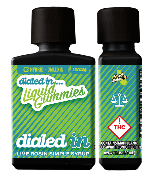 Photograph of product: Dialed In Liquid Rosin Gummies (H) 100mg