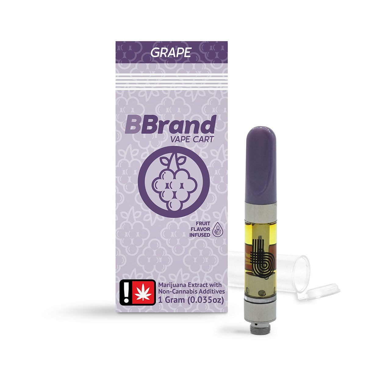 Photograph of product: Grape BBrand Flavored Cartridge | 1g