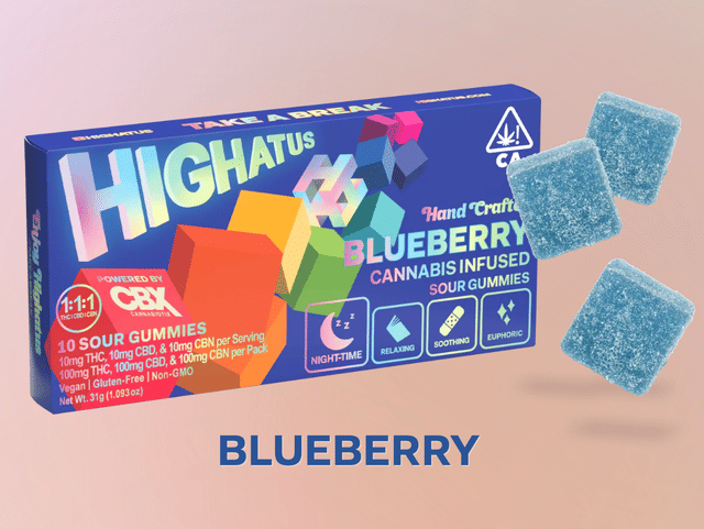 Photograph of product: 10PK Blueberry Sour Gummies - 