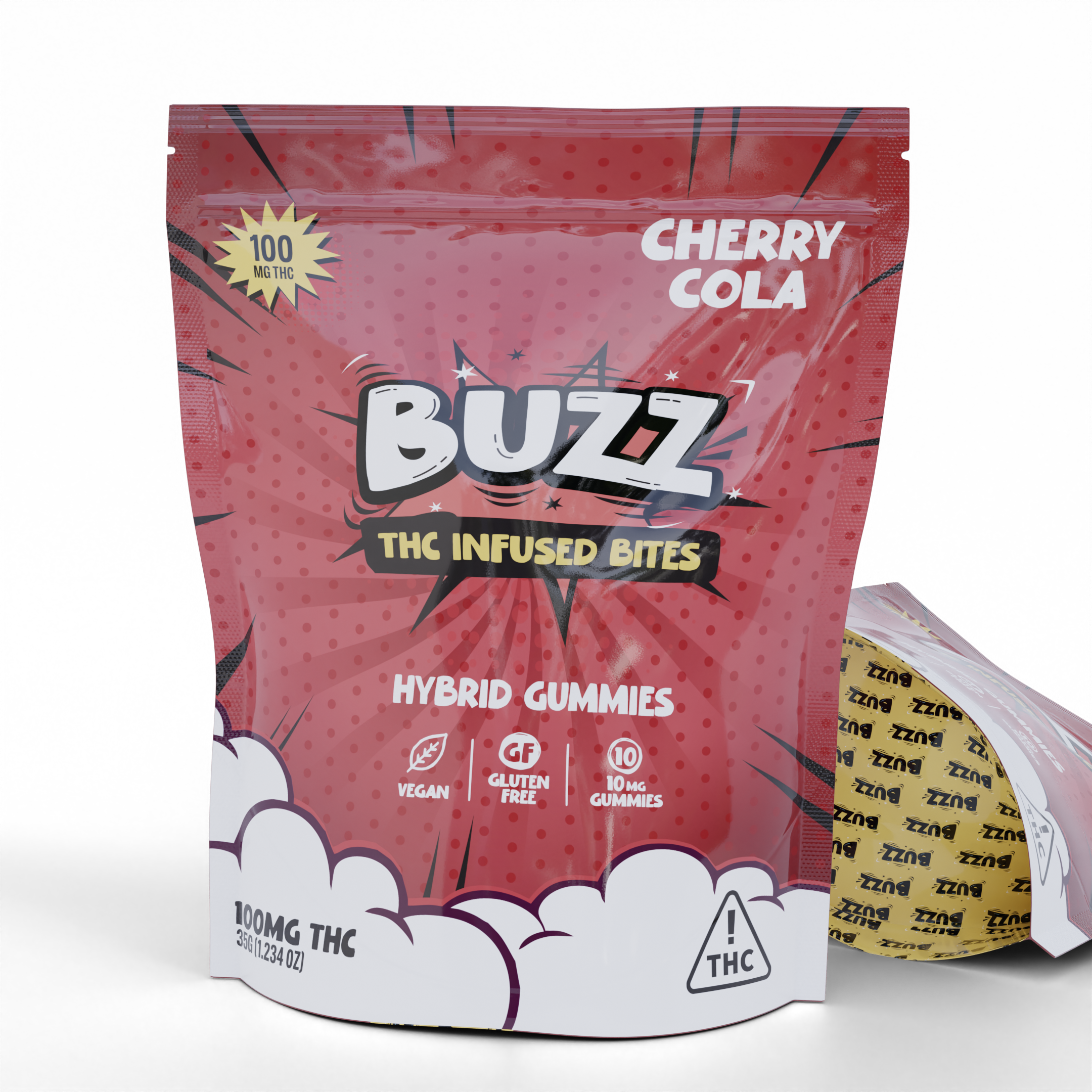 Photograph of product: BUZZ | Cherry Cola Gummies 100mg