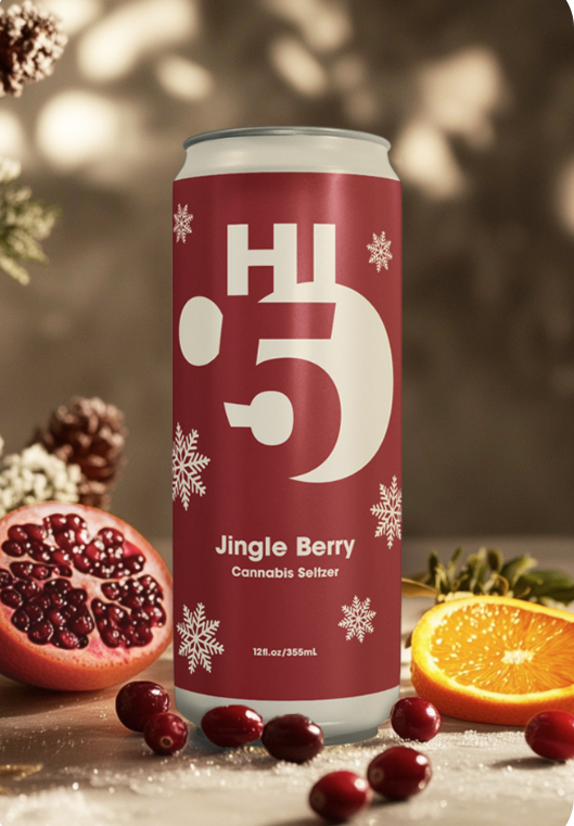 Photograph of product: Hi5 Jingle Berry Seltzer 20mg 4pk