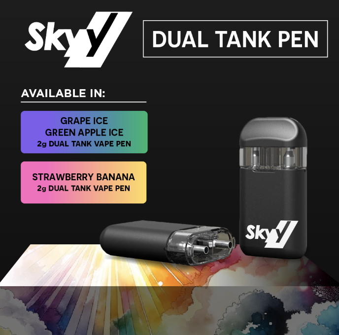 Photograph of product: SKYY DUAL STRAWBERRY FIELD X BANANA CANDY DISPOSABLE 2G