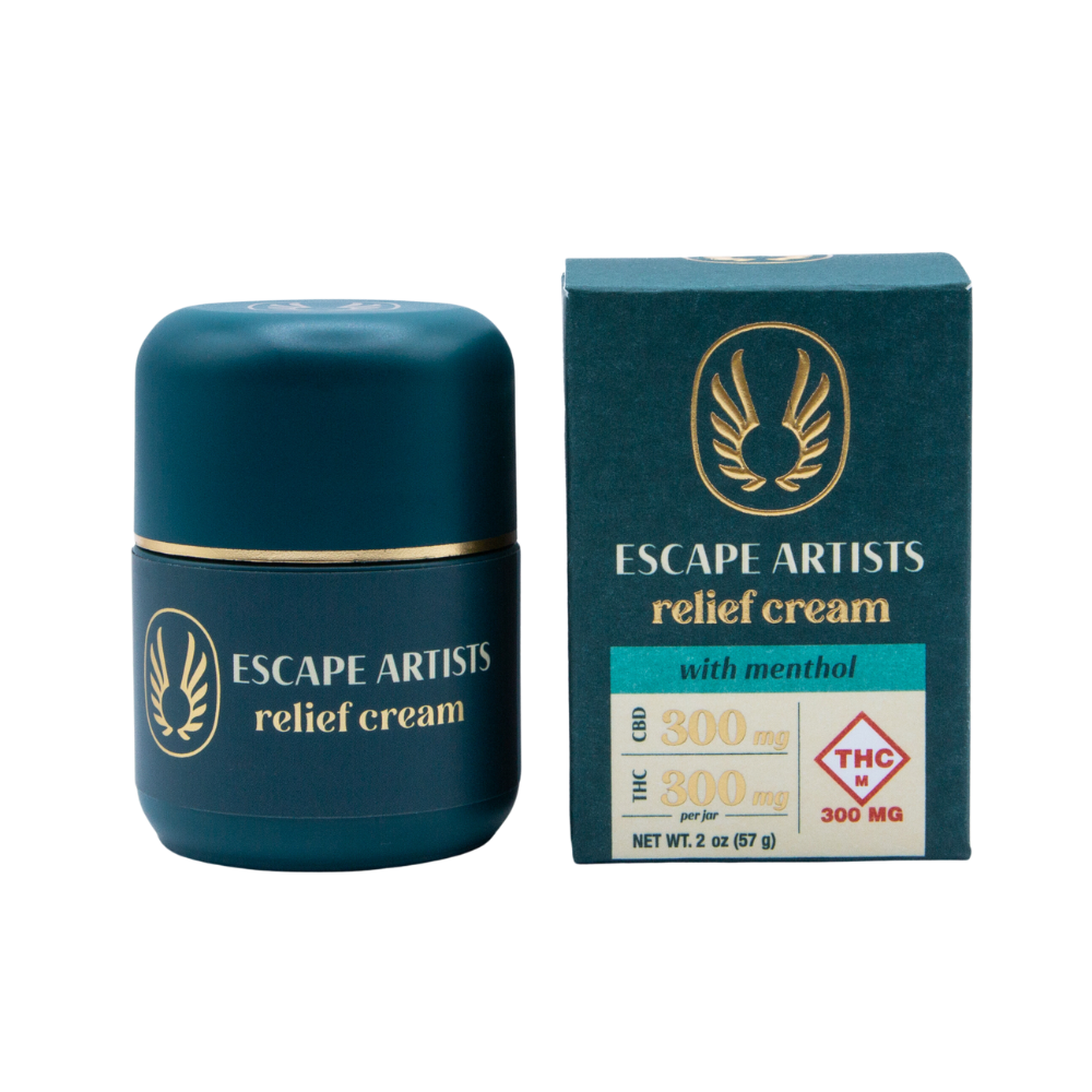 Photograph of product: 1:1 TH-oui/CBD Menthol - Escape Artists - 300mg Transdermal Cream