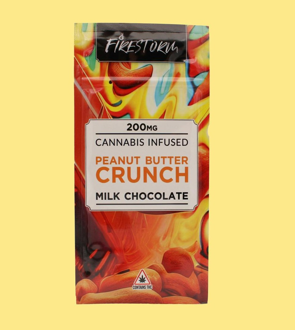 Photograph of product: FCC | Peanut Butter Crunch Chocolate Bar | 200mg