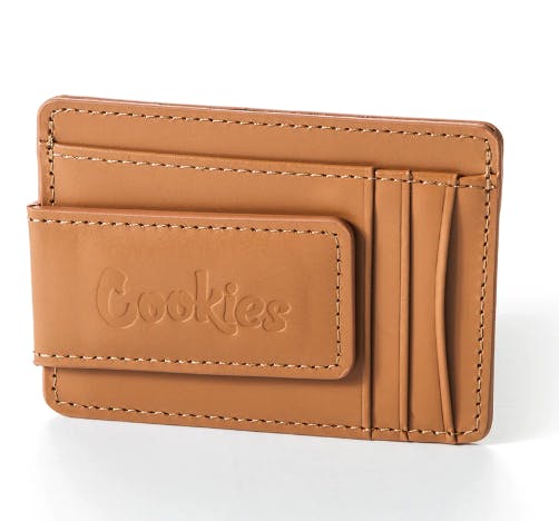 Photograph of product: Money Clip Card Holder - Brown - 