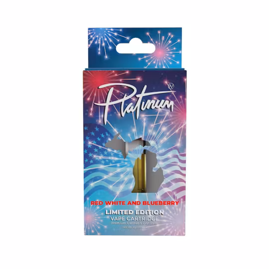 Photograph of product: PV | Red White & Blueberry | Distillate Vape Cart, 1g (Limited Edition)