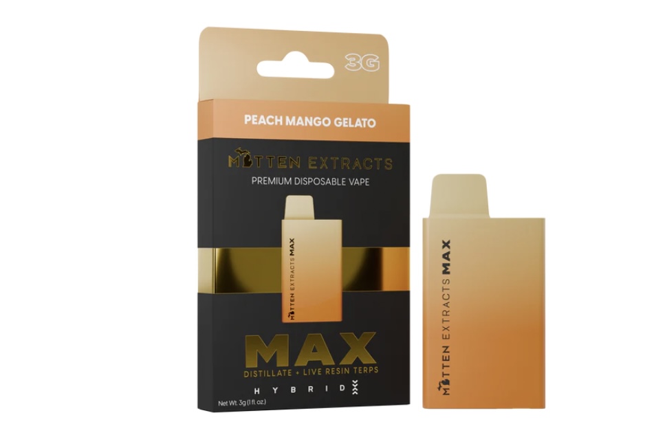 Photograph of product: AU Mitten: Peach Mango Gelato (H) 3G Disposable