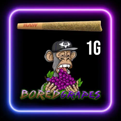 Photograph of product: Bored Grapes-1g Pre-Roll TAC 27.19