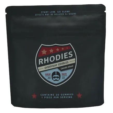 Photograph of product: Rhodies 100mg - ODBC Cherry - 5mg 20pk