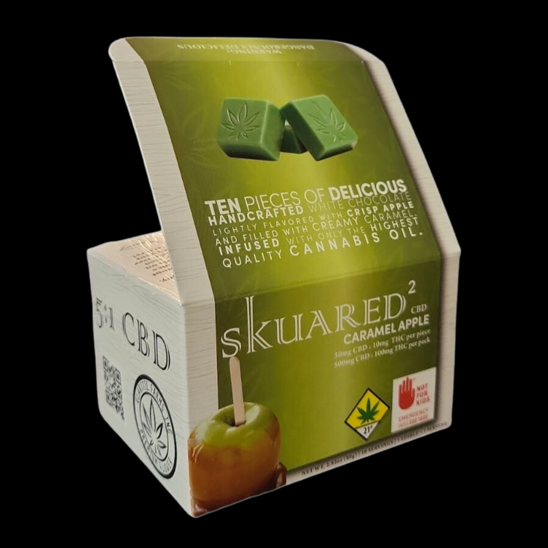 Photograph of Product: Caramel Apple 5:1 10pk Edible Skuared