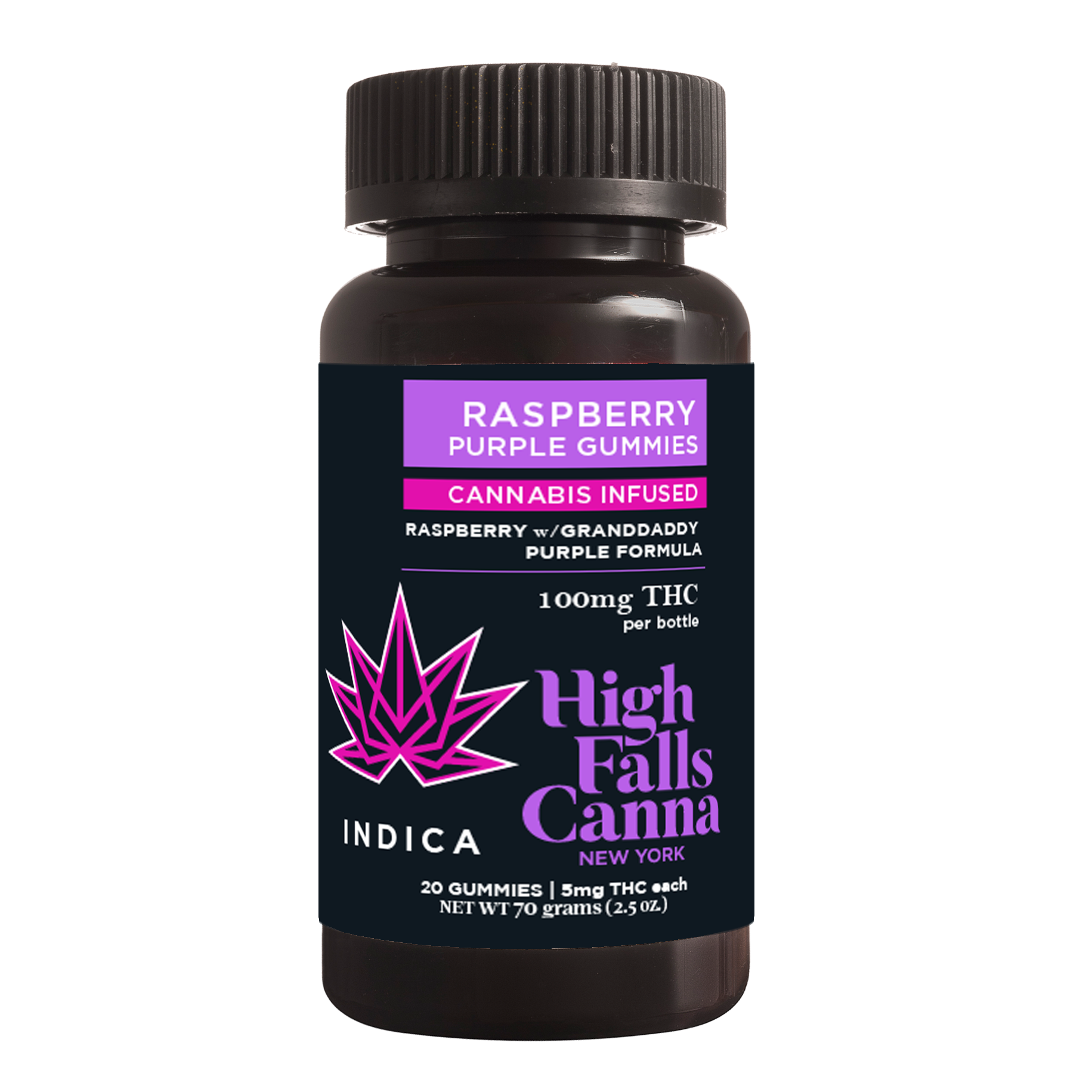 Photograph of product: High Falls | Rasberry Purple (I) | Gummies 100mg