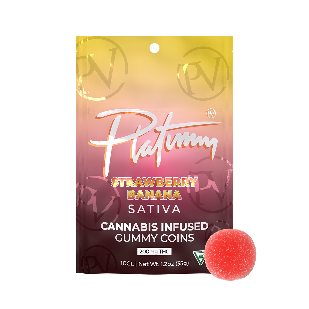 Photograph of product: Strawberry Banana | 200MG Gummies