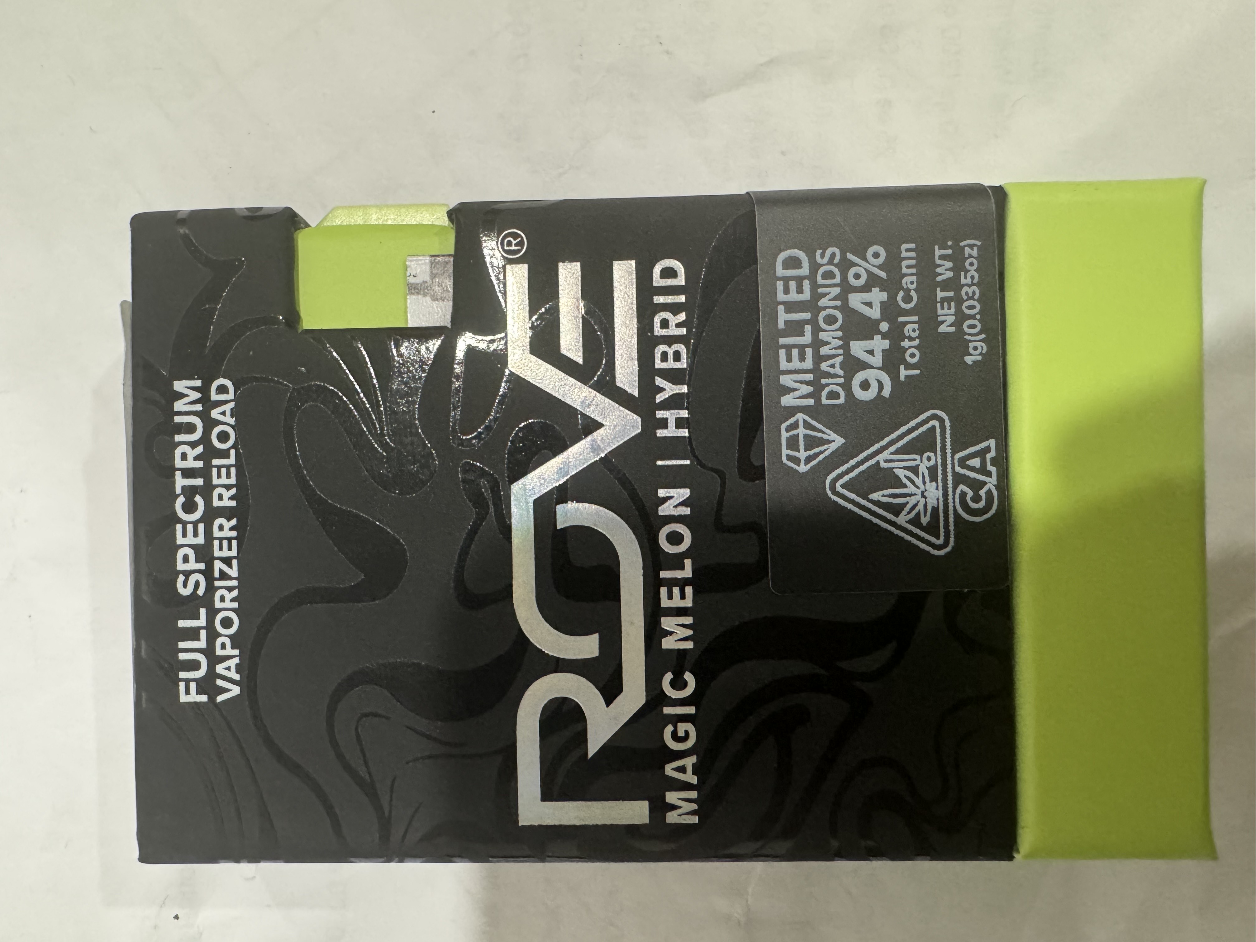 Photograph of product: MAGIC MELON 1G LIVE RESIN DIAMOND POD - 1 G