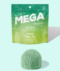 Photograph of product: Sour Apple MEGA 100mg-Gron