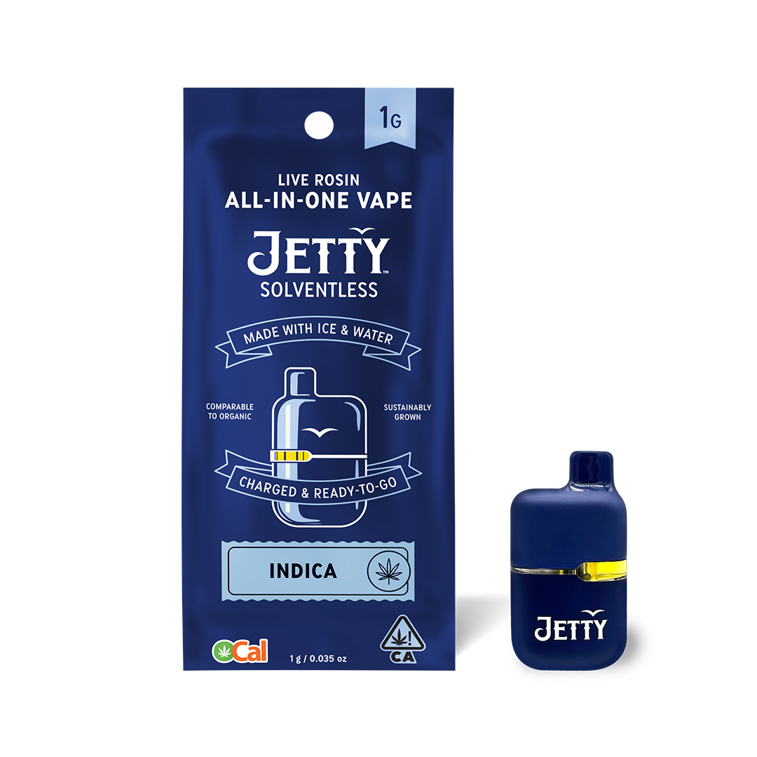 Photograph of product: AIO (Mini Tank) - Grape Gas (OCAL Solventless) - 1g (I) - Jetty