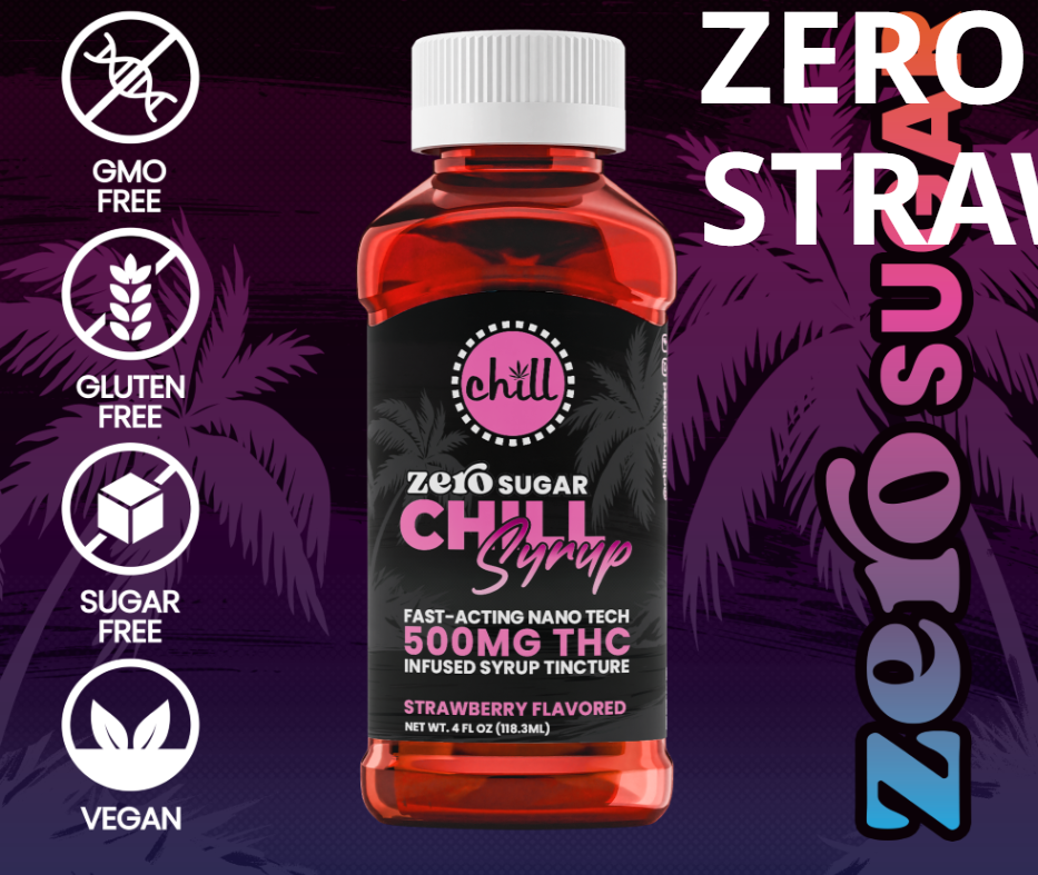 Photograph of product: Chill Zero Sugar Strawberry TH-oui Syrup