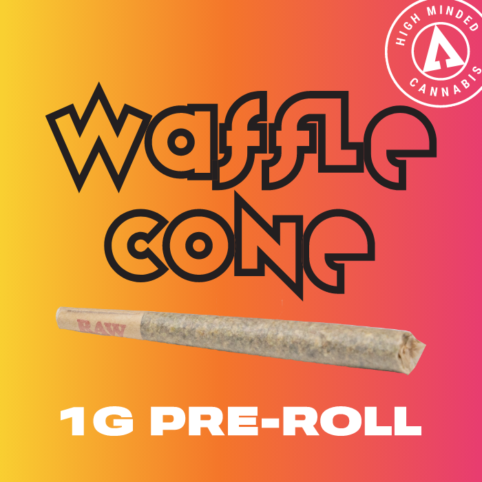 Photograph of product: High Minded - Pre-roll 1g - Waffle Cone