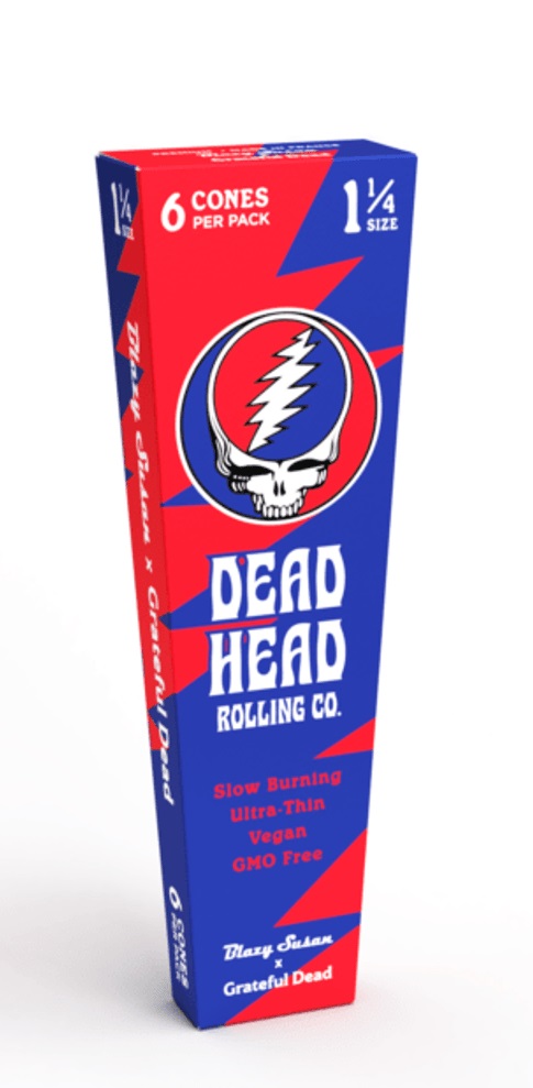 Photograph of product: 1 1/4" Grateful Dead Cones 6pk