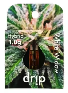 Photograph of product: Drip Distillate Vape Cartridge - White Widow