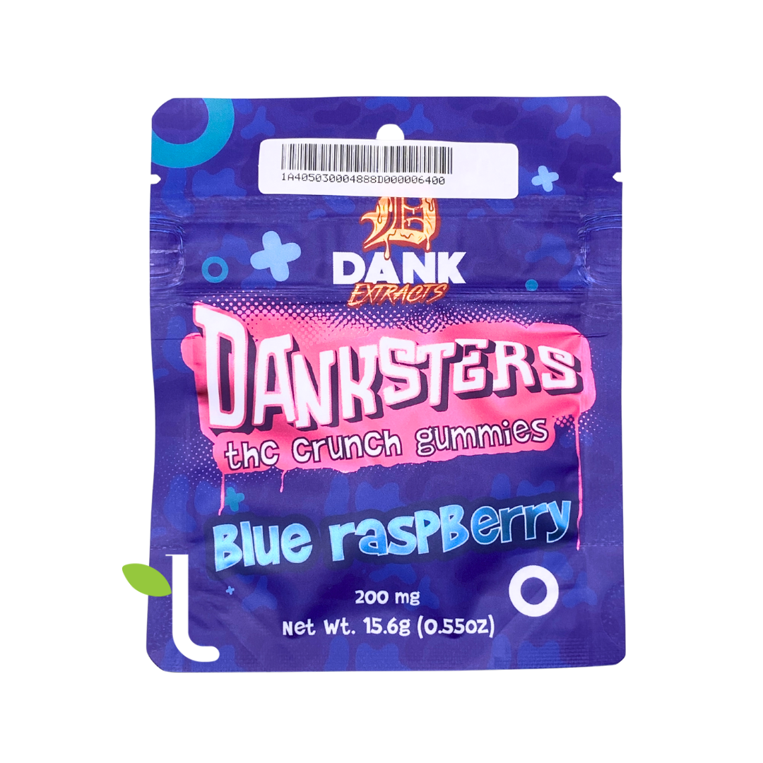 Photograph of product: Blue Raspberry | Nerd Crunch Gummies 200mg