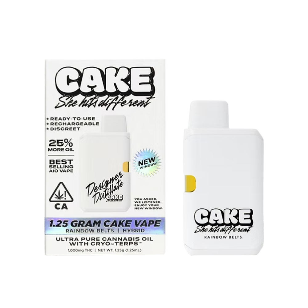 Photograph of Product: RAINBOW BELTS DISPOSABLE 1.25G - CAKE