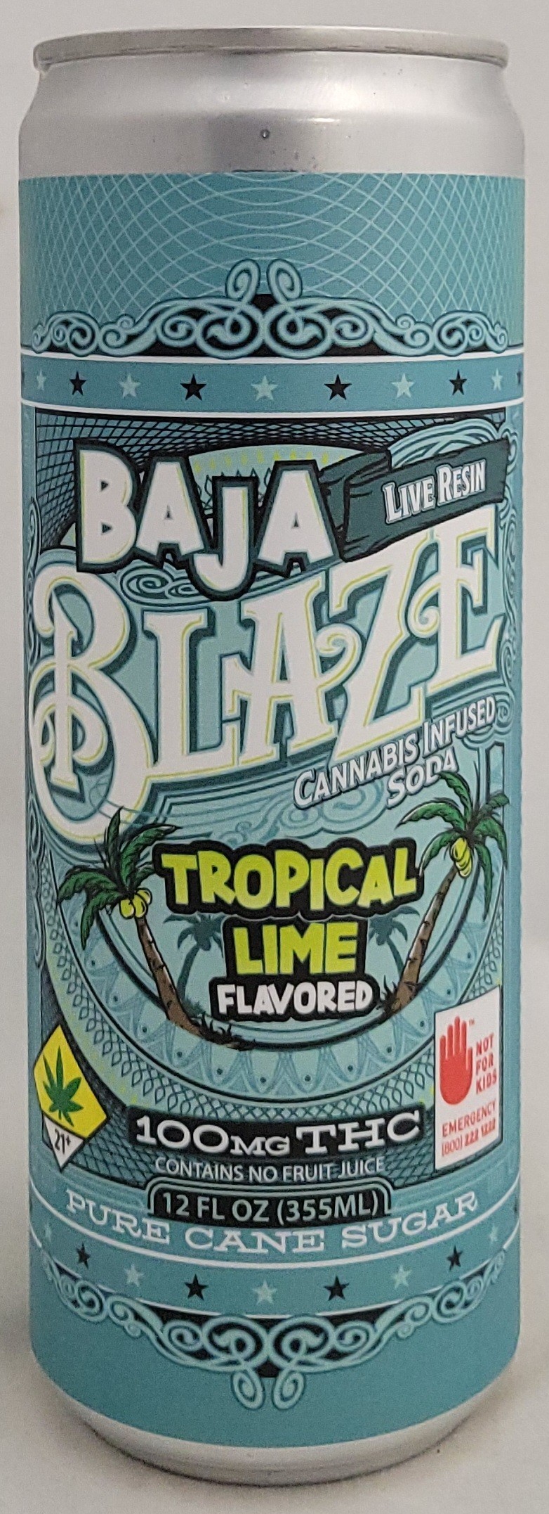 Photograph of product: Baja Blaze Tropical Lime *Live Resin*  | 100mg