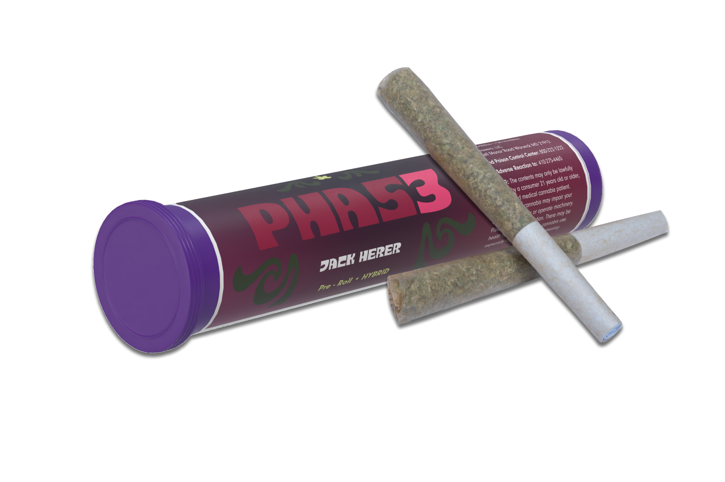 Photograph of Product: Jack Herer | Diamond Duster Infused Pre-Roll | 1g