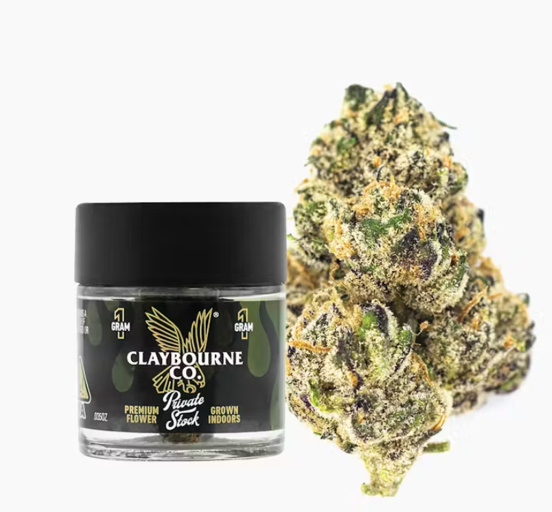 Photograph of product: Claybourne Co Grape Gasolina Oui'd Flower 3.5g
