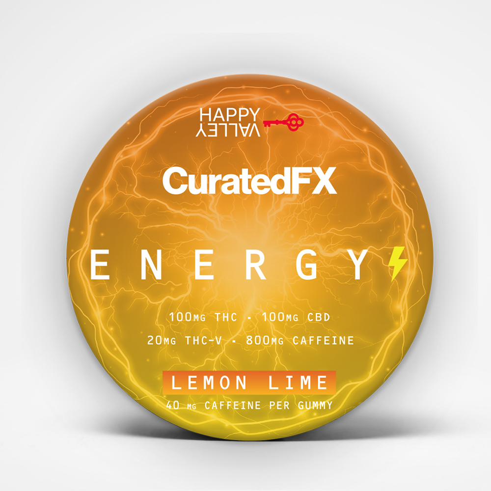 Photograph of product: CuratedFX Gummies 100mg - Lemon Lime - ENERGY