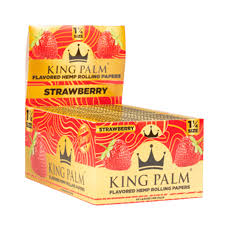 Photograph of product: King Palm Flavored Hemp Papers 1 1/4 40pc (Strawberry)