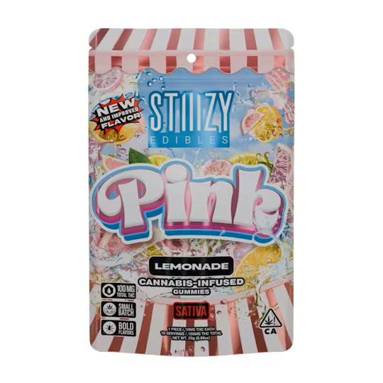 Photograph of product: Pink Lemonade Gummies - 100mg