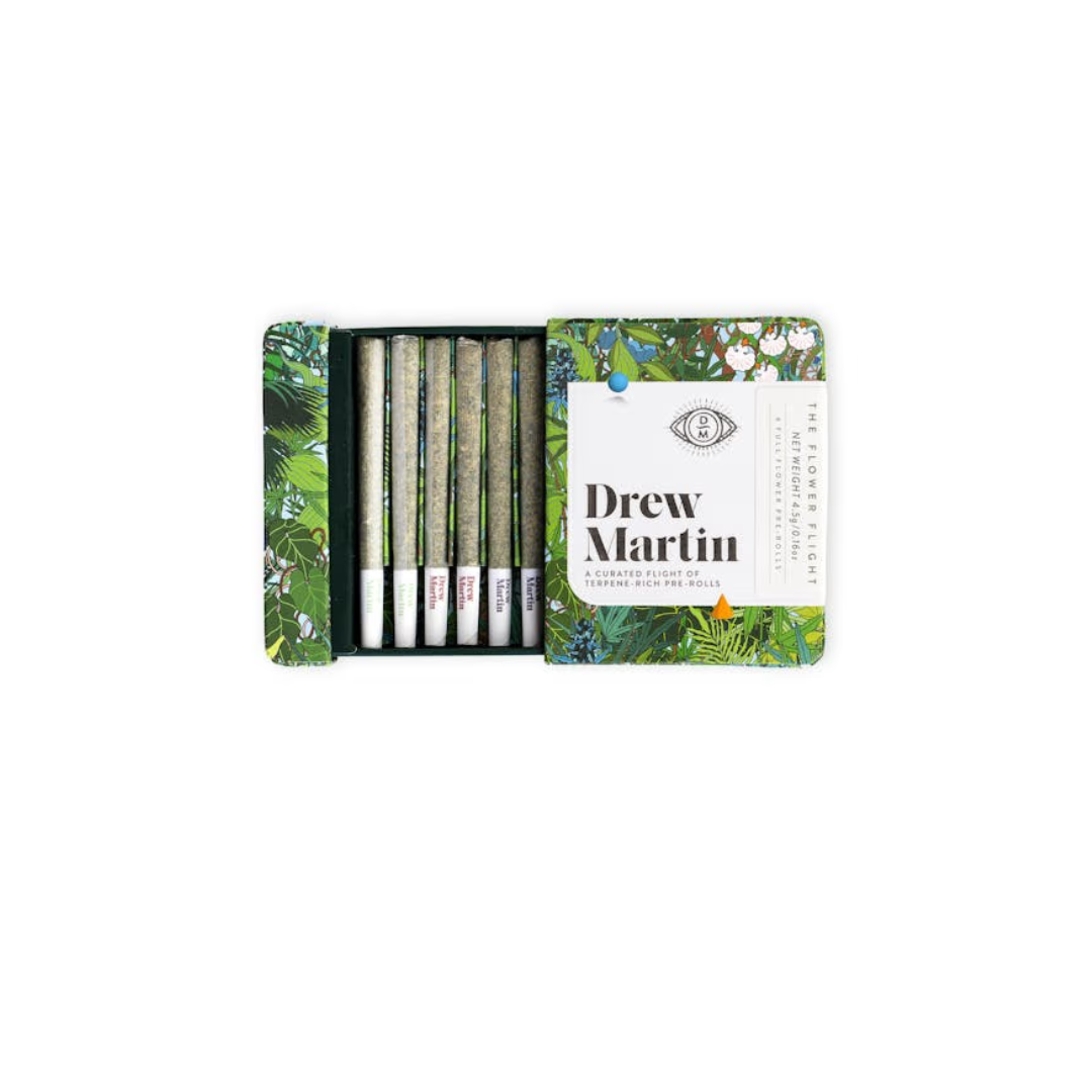 Photograph of product: Drew Martin | Preroll | 6pk | Variety Pack | The Flower Flight | 4.5g