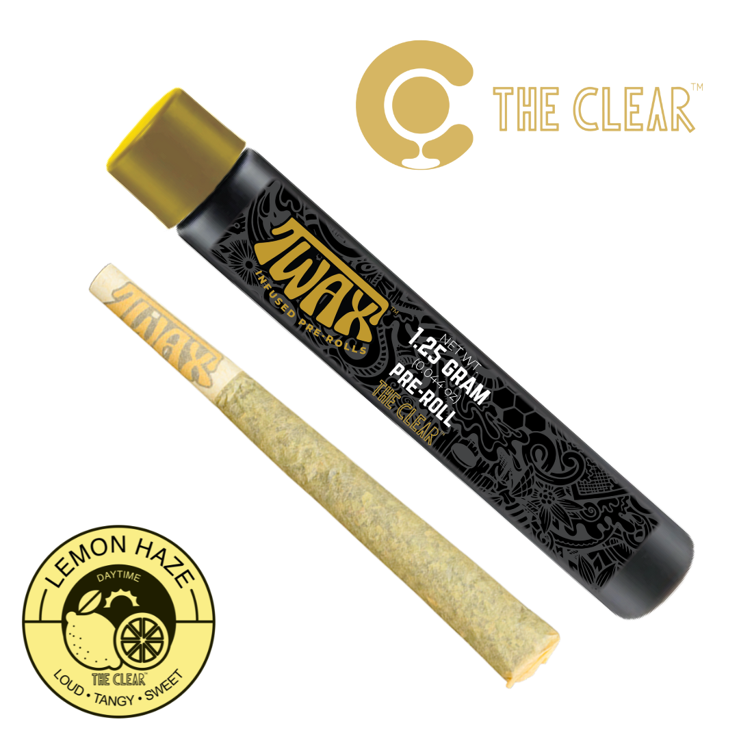 Photograph of product: CLEAR TWAX Infused Pre-roll 1.25g | Lemon Haze