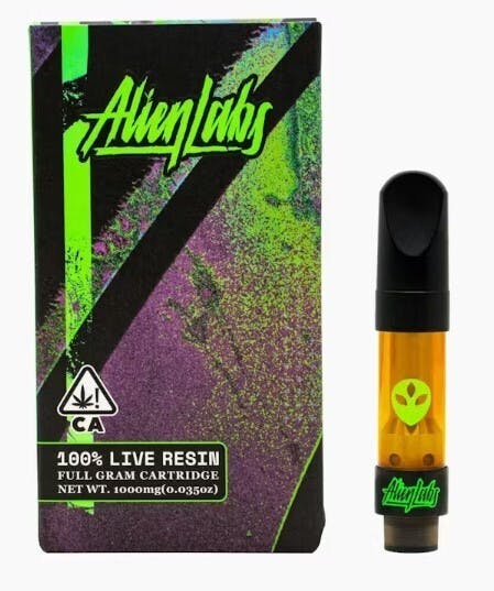 Photograph of product: Alien Labs 1g BK Satellite Live Resin Cartridge