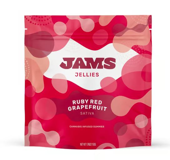 Photograph of product: Gummy Jams High Dose Ruby Red Grapefruit [2pk] | 100mg