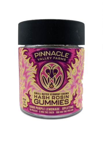 Photograph of product: Uplifting | Sour Purple Lemonade | au chocolat Rosin Gummies