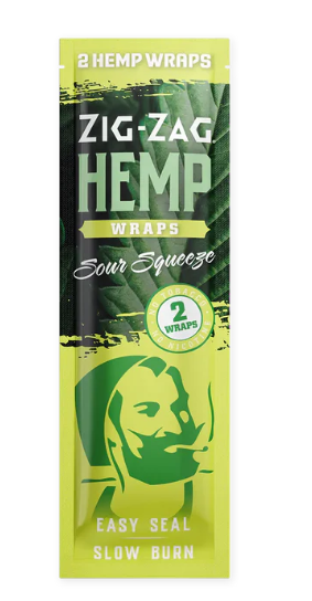 Photograph of product: Wraps | Zig-Zag Hemp | Sour Squeeze