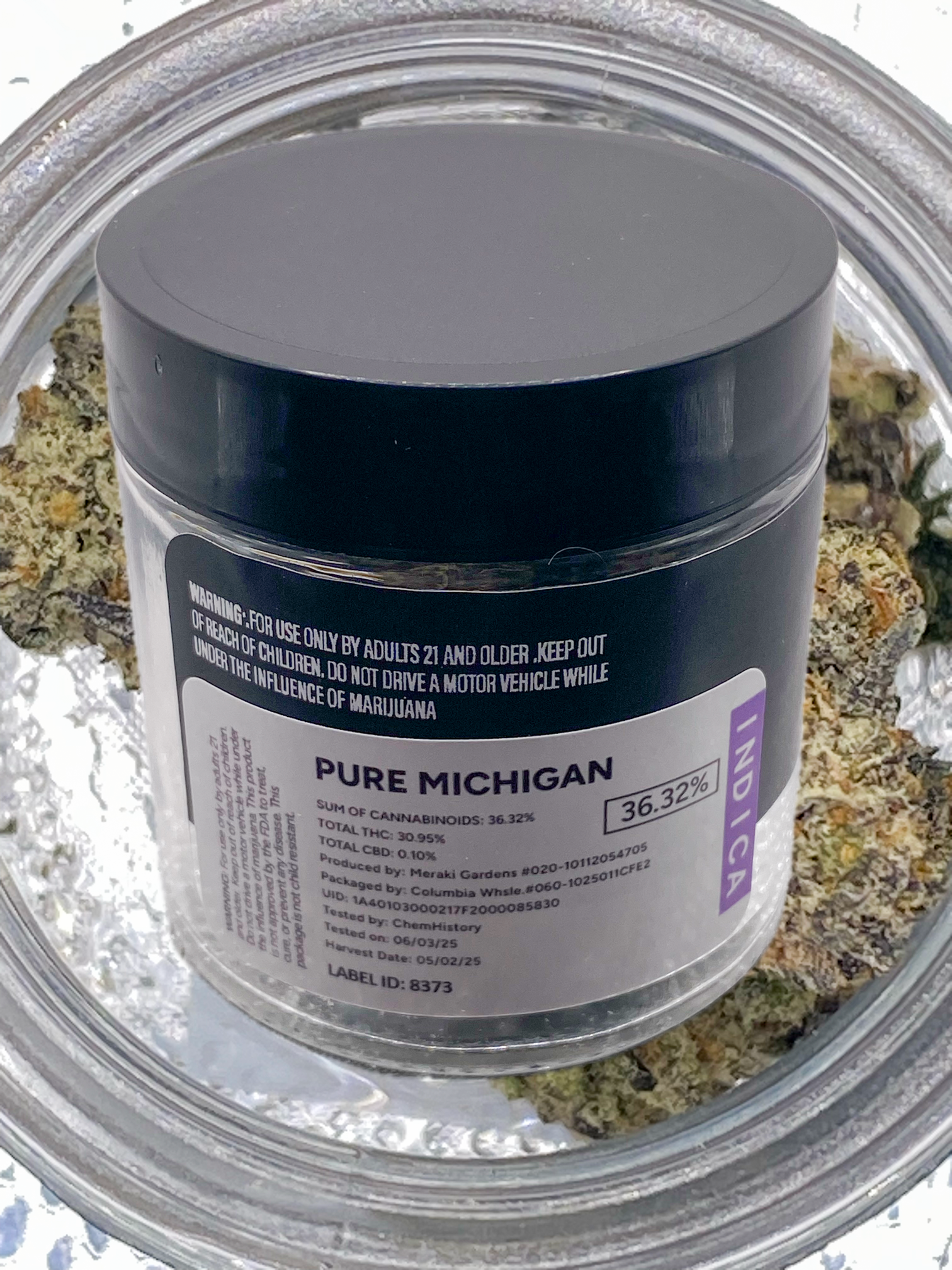 Photograph of product: MNG TOP SHELF - FLOWER - 4G - HYBRID - PURE MICHIGAN