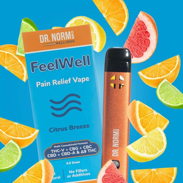 Photograph of product: FeelWell Citrus Breeze Pain Relief Vape .5g - 