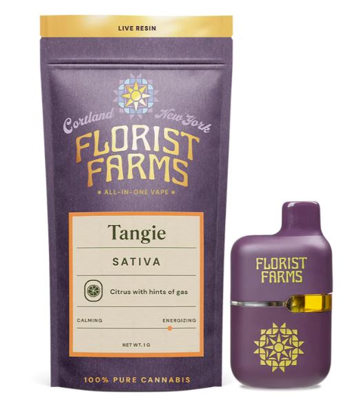 Photograph of product: Florist Farms | Tangie | Live Resin All-in-One Vape