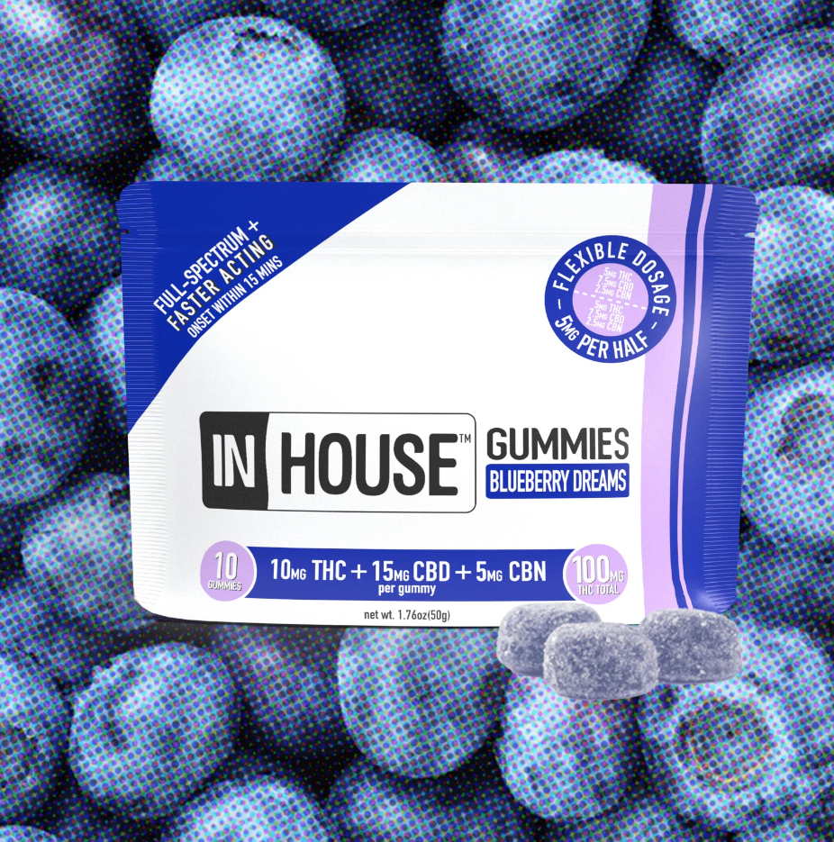 Photograph of Product: In House | Blueberry Gummies 2:1